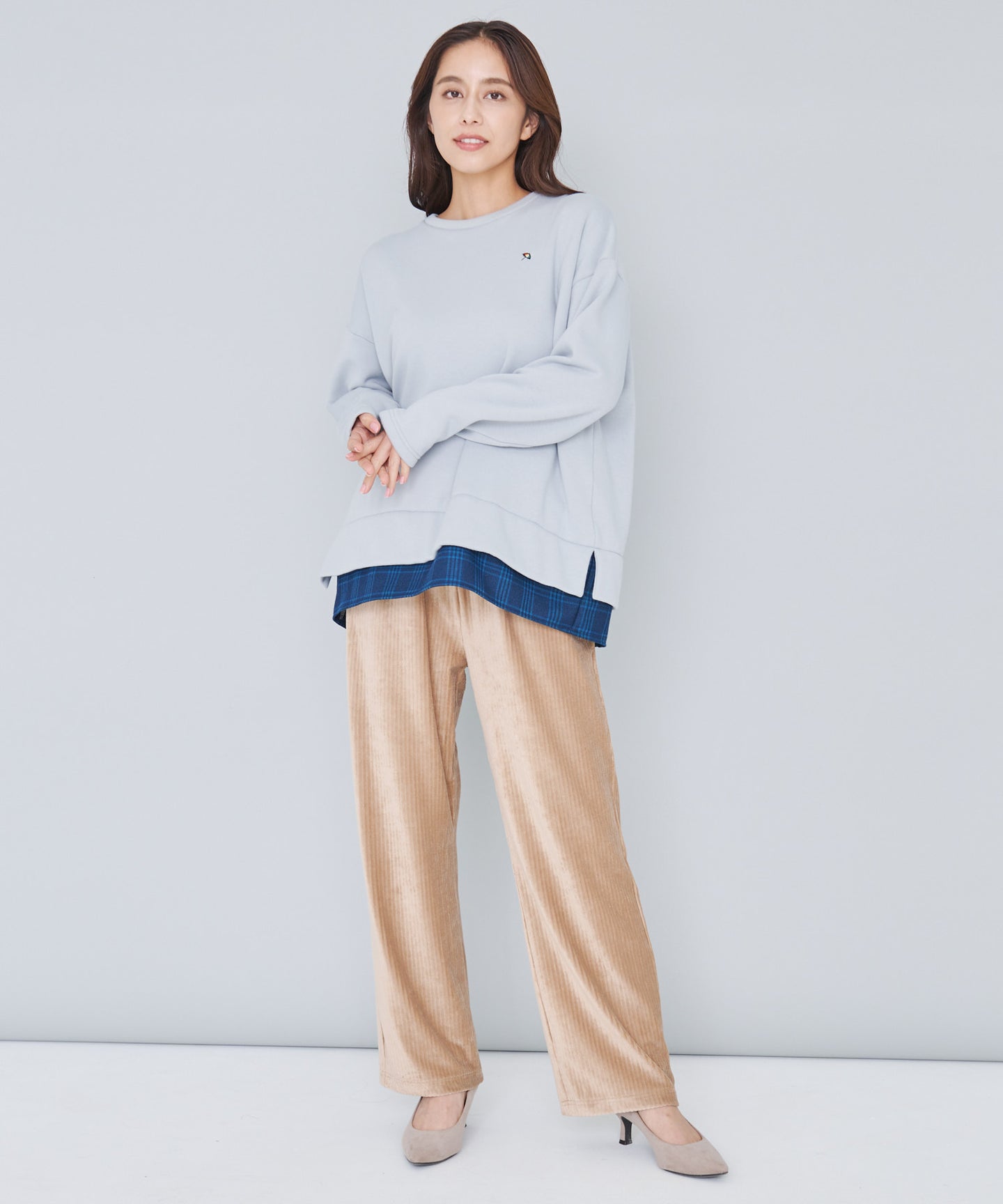 Arnold Palmer 【残り1点】バックリボン チェック ドッキングチュニック